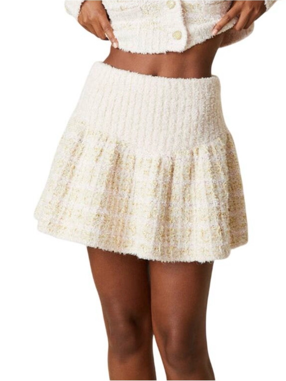Loveshackfancy Bibi Skirt Pink Gold Small